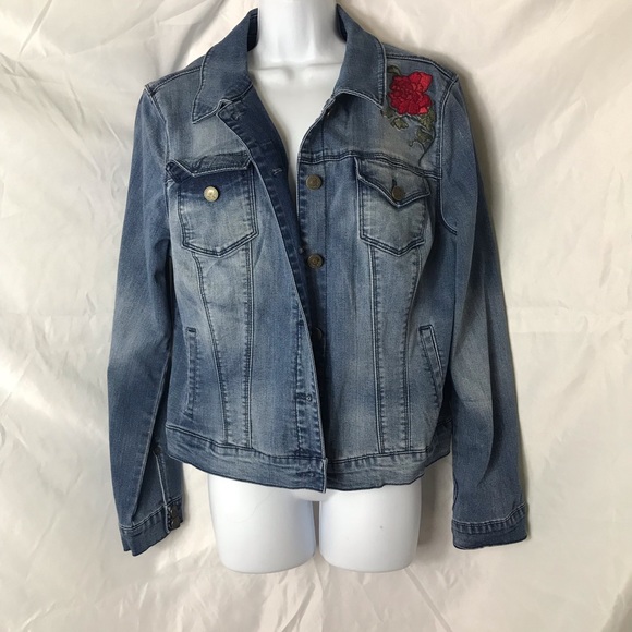 CODE BLEU DENIM JACKET - Picture 1 of 4